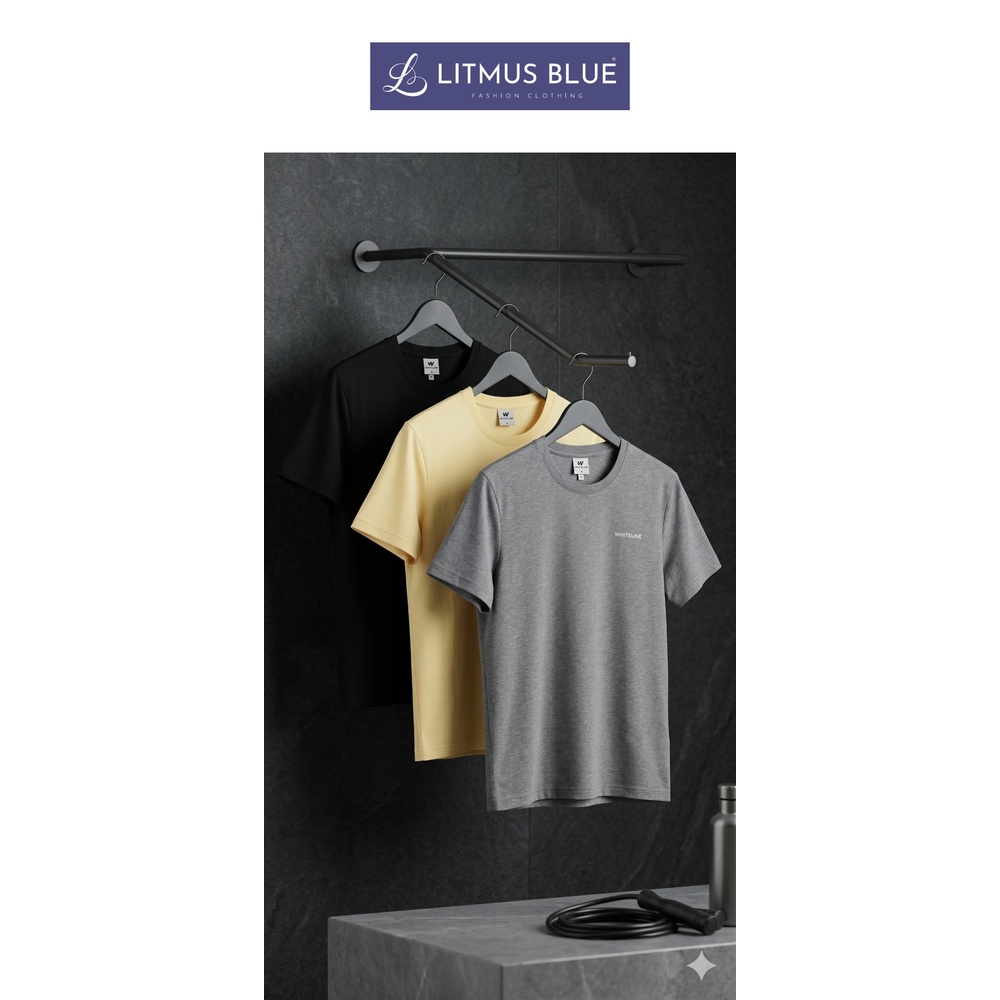 Whiteline Men's Premium Cotton Crew Neck T-Shirt | Regular Fit Solid Half Sleeve Tee