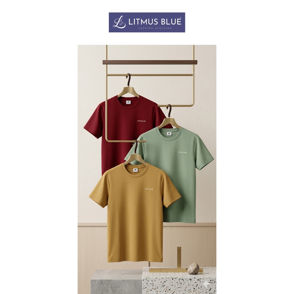 Whiteline Men's Premium Cotton Crew Neck T-Shirt | Regular Fit Solid Half Sleeve Tee