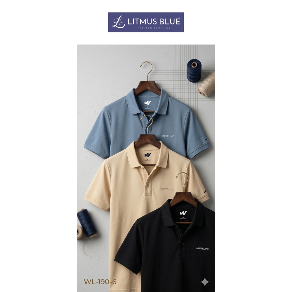 Whiteline Men's Premium Cotton Polo T-Shirt | Regular Fit Classic Collar Half Sleeve Polo | WL-190-6