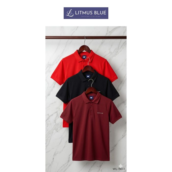 Whiteline Men's Premium Cotton Polo T-Shirt | Regular Fit Classic Collar Half Sleeve Polo | WL-190-1