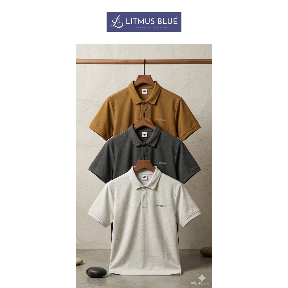 Whiteline Men's Premium Cotton Polo T-Shirt | Regular Fit Classic Collar Half Sleeve Polo | WL-190-8