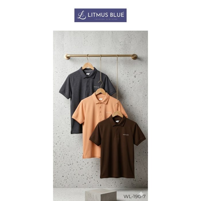 Whiteline Men's Premium Cotton Polo T-Shirt | Regular Fit Classic Collar Half Sleeve Polo | WL-190-7