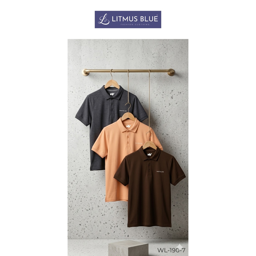 Whiteline Men's Premium Cotton Polo T-Shirt | Regular Fit Classic Collar Half Sleeve Polo | WL-190-7