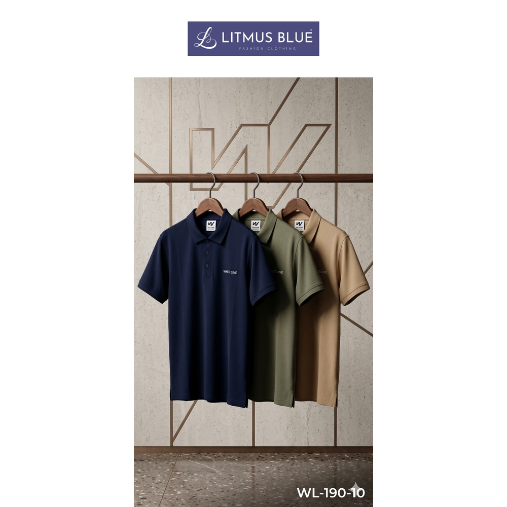 Whiteline Men's Premium Cotton Polo T-Shirt | Regular Fit Classic Collar Half Sleeve Polo | WL-190-10