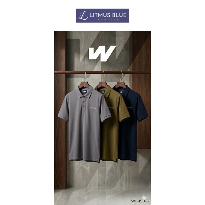Whiteline Men's Premium Cotton Polo T-Shirt | Regular Fit Classic Collar Half Sleeve Polo | WL-190-5