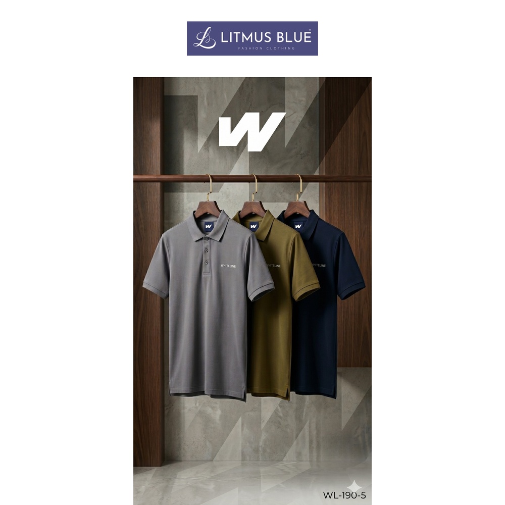 Whiteline Men's Premium Cotton Polo T-Shirt | Regular Fit Classic Collar Half Sleeve Polo | WL-190-5