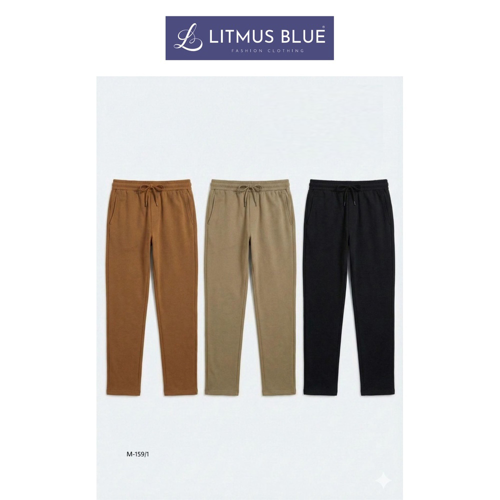 Whiteline Men's Premium Cotton Lounge Track Pants | Regular Fit Drawstring Casual Pants | M-159/1