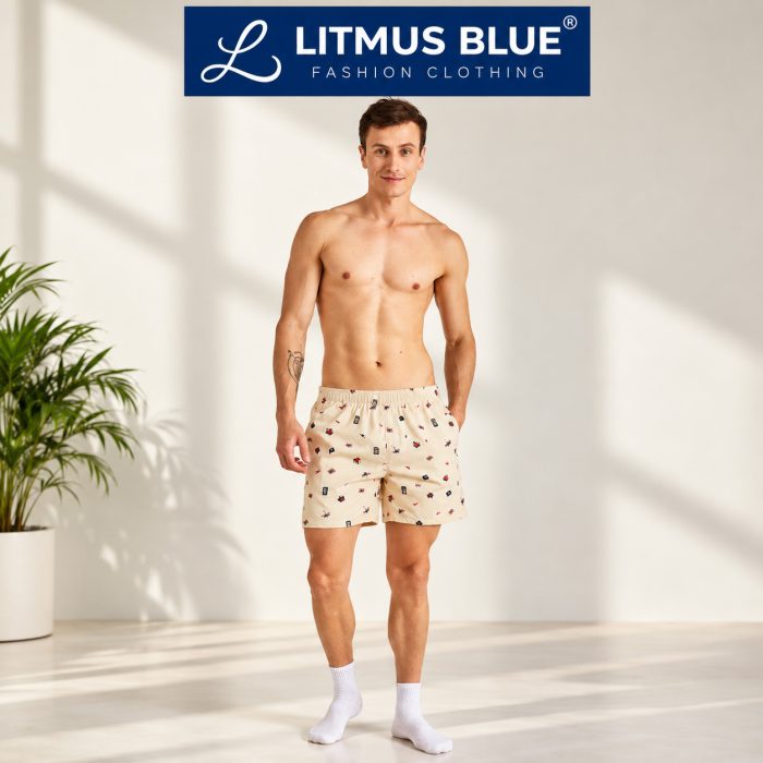 Men’s Printed Cotton Boxer Shorts